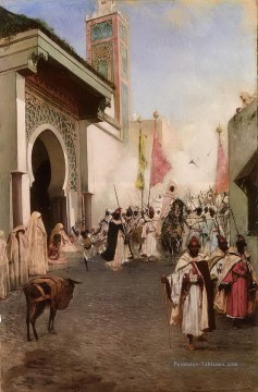  orientaliste - Entrée de Mohammed II à Constantinople Jean Joseph Benjamin orientaliste constant